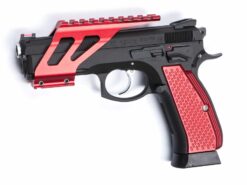 Asg Hand Grip Shells Red Alu, For Cz Sp-01 Shadow