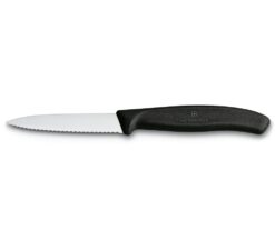 Victorinox SwissClassic Paring Knife Wavy Edge Black V6.7633