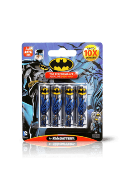 Batman LR6 AA Alkaline Batteries 4-Pack
