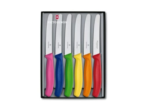 VICTORINOX Swiss Classic Table Knife Set in Bold Colours