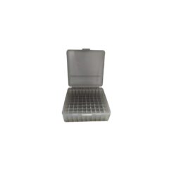 Plastic Ammo Case Large Grey 100-Piece