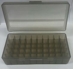 Plastic Ammo Case Medium Grey 50 Piece