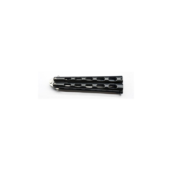 Butterfly Knife Matte Black Skeletonized Handle – 7129P