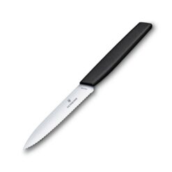 Victorinox Swiss Modern Paring Knife Serrated Black-10cm