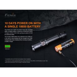 FENIX PD35 V3.0 Flashlight Black – 1700 Lumens