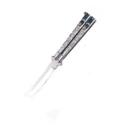 Butterfly Knife Silver Handle-7022
