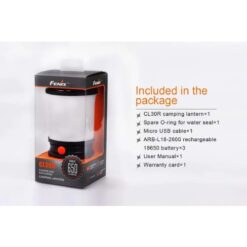 Fenix Lantern CL30R Black 650 Lumens – Rechargeable