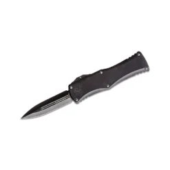 Microtech Hera D/E Shadow DLC Blade Black Aluminum Handle – 702-3DLCTSH