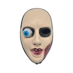 Crazy Eye Burnt Face Lady Mask