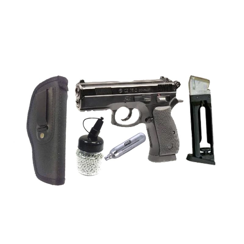 ASG CZ 75D Compact 4.5mm CO2 BB Pistol – 16086 Combo