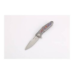 Reate K-3 Titanium Bead Blast Satin Finish Drop Point Carbon Fiber