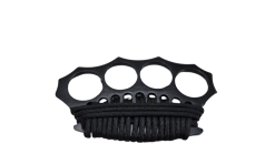 KNUCKLE DUSTER BLACK WITH PARACORD - 4446B