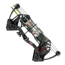 Man Kung 25lbs Compound Bow Set/ Black - MK-CBK1-BK