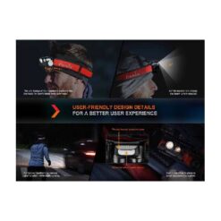 Fenix HM65R-DT LED Headlamp (Nebula Purple)