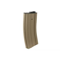 Lancer Tactical 120 Round Mid-Capacity Metal Magazine - Tan (M4/M16 AEG) 120 RDS, TAN - LT-01T-MIDMAG-G2