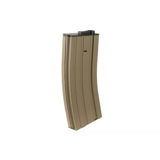 Lancer Tactical 120 Round Mid-Capacity Metal Magazine - Tan (M4/M16 AEG) 120 RDS, TAN - LT-01T-MIDMAG-G2