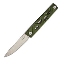 RUIKE P878-AG Green Aluminium Alloy Handle Folding Knife