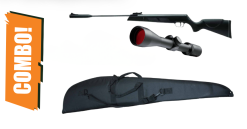 Artemis Air Rifle 5.5mm SR1000S Black Combo