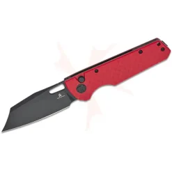 BESTECH D2 BLACK PVD WITH CARBON FIBRE PATTERN RED HANDLE - BMK11F