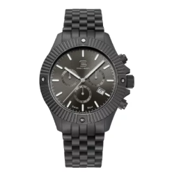Glock Watch With Gunmetal Grey Grey Strap And Black Bezel GW-38-1-22