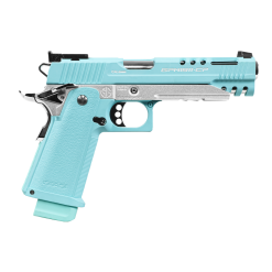 G&G GPM1911 CP Macaron Blue Airsoft Pistol 6mm- GAS-CPP-MAC-IBB-ECM