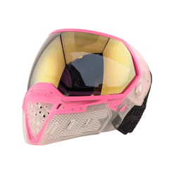 Empire EVS Goggle System – Crystal Clear/Pink with Gold Mirror Lens | Premium Paintball Vision