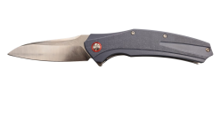 FAS7-20 Pocket Knife Folding Blue Handle With Red Ring