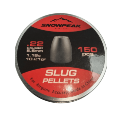 Snowpeak 5.5mm Airgun Slugs – 18.21 Grain