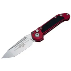 Microtech LUDT Gen III T/E Stonewash Standard Merlot - 1136-10MR