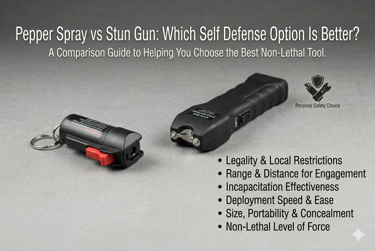 Pepper Spray vs Stun Gun: Which Self Defence Option Is Better?