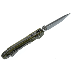Microtech LUDT Folding Knife OD Green Frag Aluminium – 1136RL-10APFROD