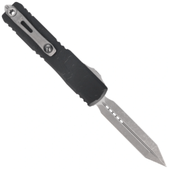 Microtech Ultratech Spartan Gen IV Topographic Deep Engraved Apocalyptic OTF Knife – 12234TP-10AP