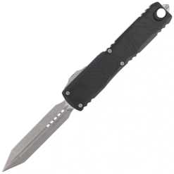 Microtech Ultratech Spartan Gen IV Topographic Deep Engraved Apocalyptic OTF Knife – 12234TP-10AP