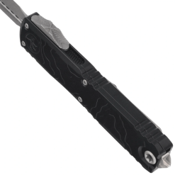 Microtech Ultratech Spartan Gen IV Topographic Deep Engraved Apocalyptic OTF Knife – 12234TP-10AP
