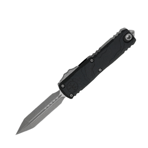 Microtech UTX-85 Spartan Gen IV Topographic Deep Engraved Apocalyptic OTF Knife – 12304TP-10AP