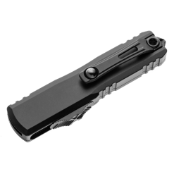 Microtech UTX-85 Gen IV T/E Standard Black Tactical OTF Knife – 12334-1T