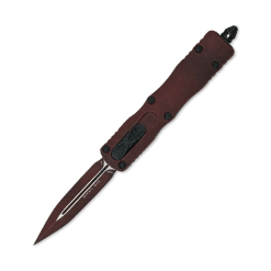 Microtech Dirac D/E Standard Weathered Crimson - 225-1WCM