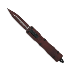 Microtech Dirac D/E Standard Weathered Crimson – 225-1WCM