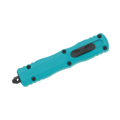 Microtech Dirac Delta D/E Black Standard Cyan-227-1cn